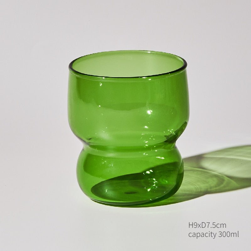 Green Glass Teacup & Saucer Sets - The House Of BLOC