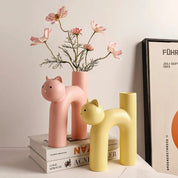 H-Shaped Cat Vase Decoration - The House Of BLOC