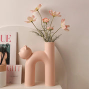 H-Shaped Cat Vase Decoration - The House Of BLOC