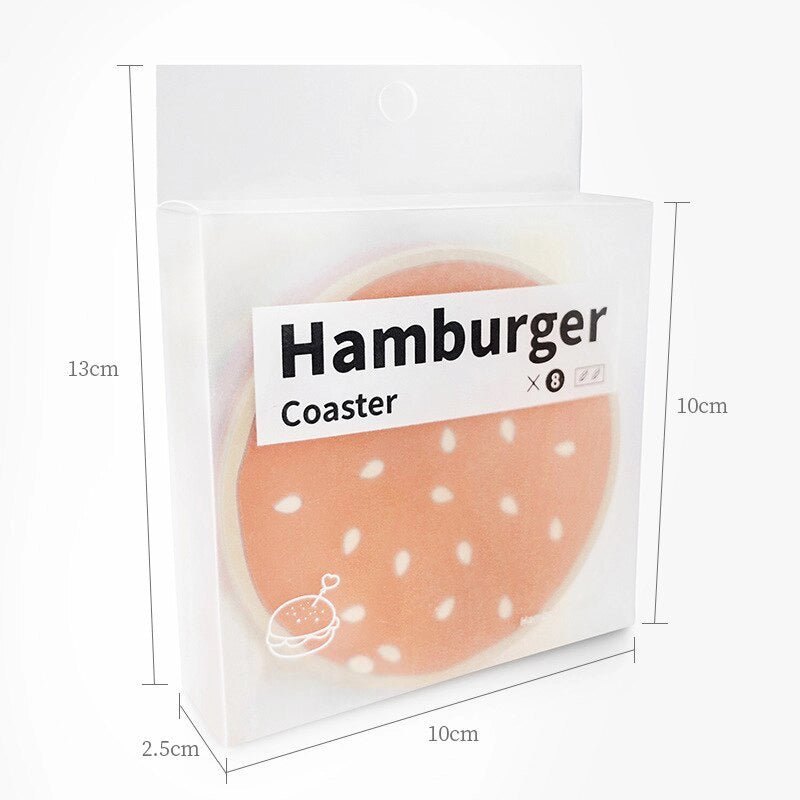 'Hamburger' Shaped Cartoon Coaster Set - The House Of BLOC