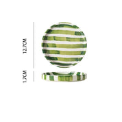 Hand Drawn Striped Ceramic Mug & Saucer Set - The House Of BLOC