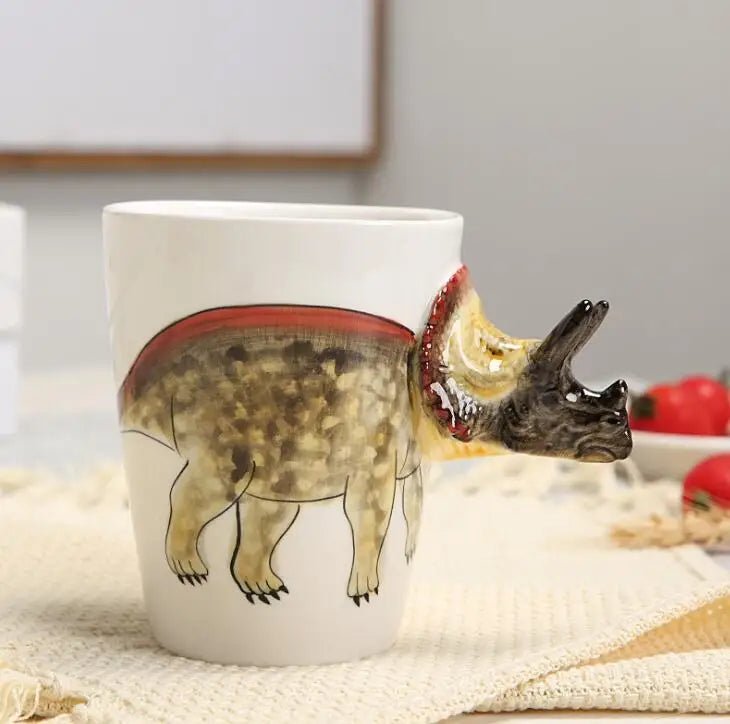 Hand Painted Ceramic Dinosaur Mug - The House Of BLOC