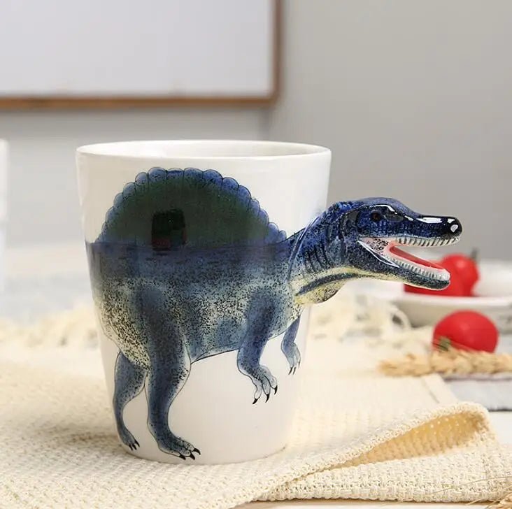 Hand Painted Ceramic Dinosaur Mug - The House Of BLOC