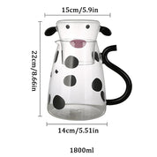Heat Resistant Cartoon Cow Shape Tea Pot & Cup Set - The House Of BLOC
