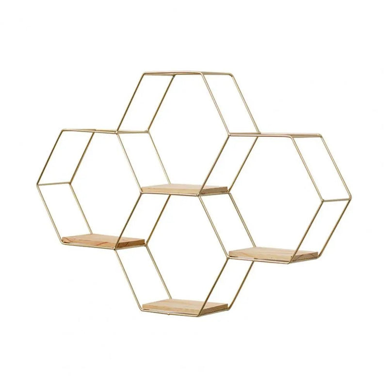 Hexagon Shaped Floating Wall Storage Shelves - The House Of BLOC