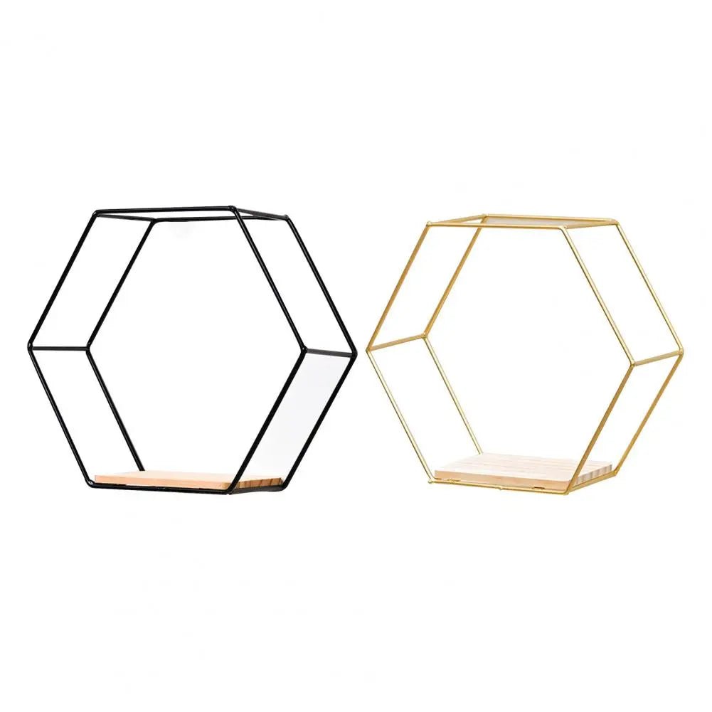 Hexagon Shaped Floating Wall Storage Shelves - The House Of BLOC