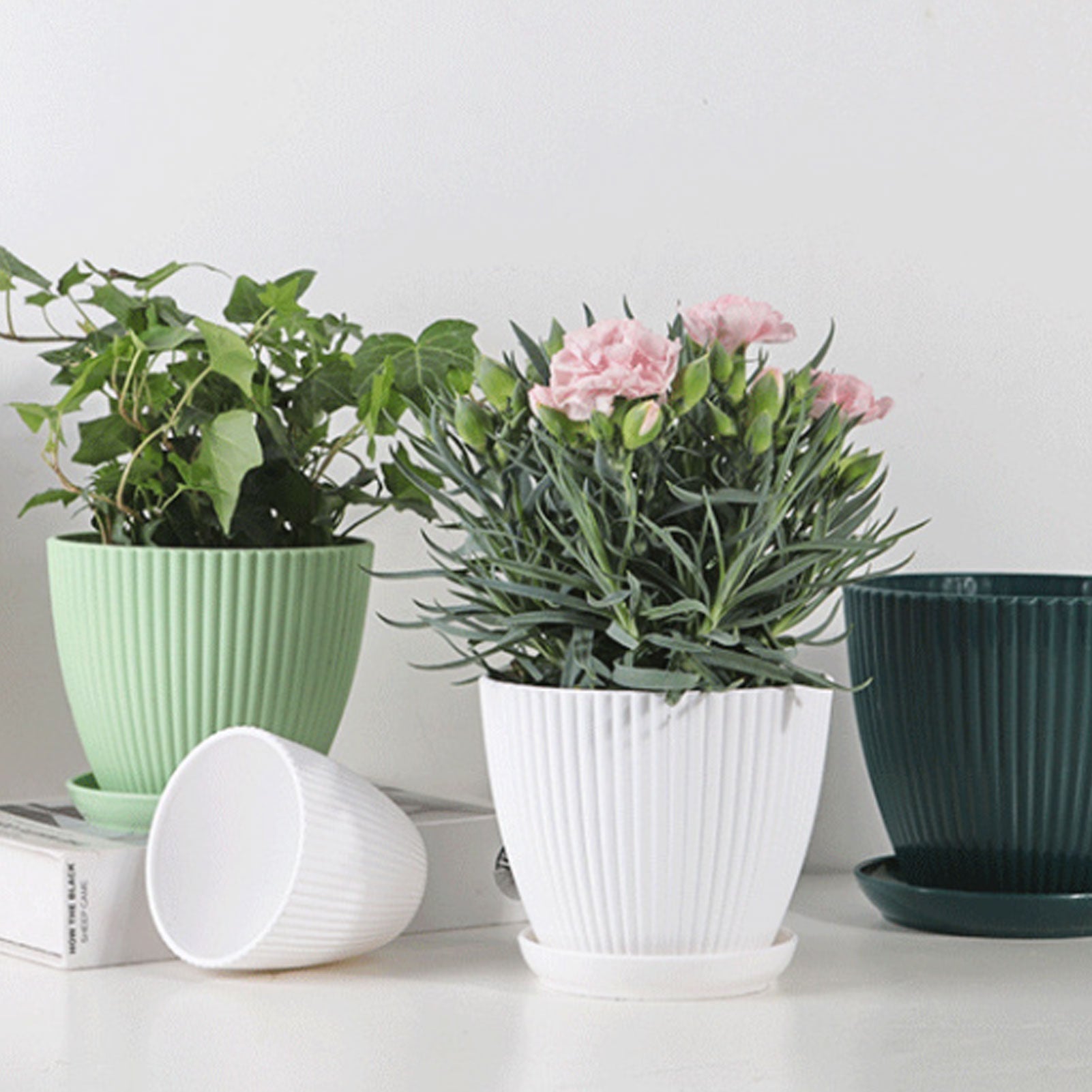 Home Garden Plant Pot With Tray - The House Of BLOC