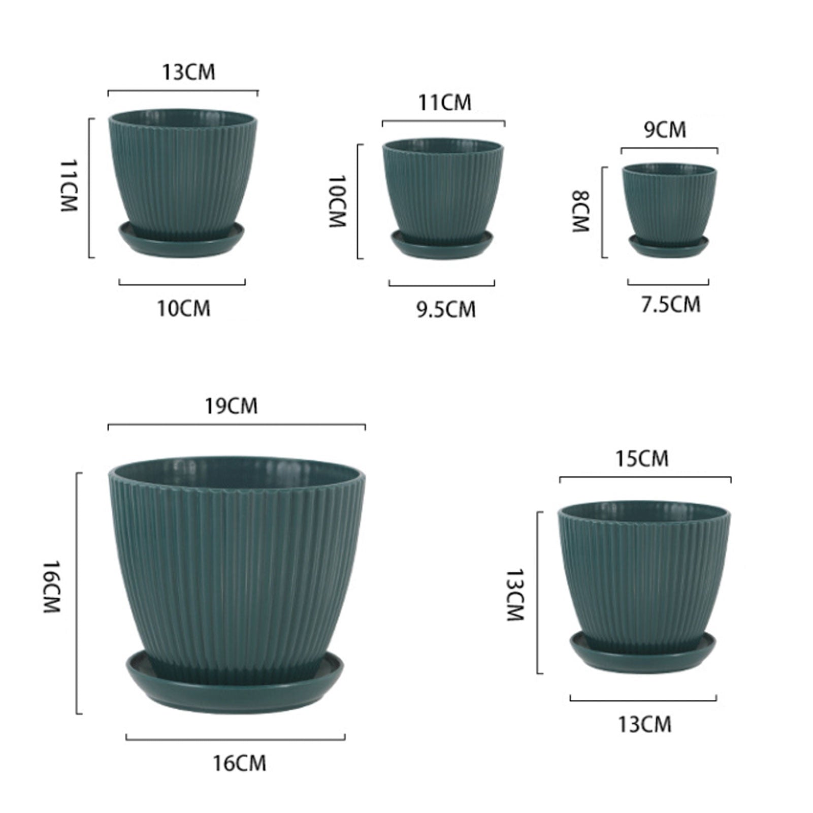 Home Garden Plant Pot With Tray - The House Of BLOC