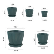 Home Garden Plant Pot With Tray - The House Of BLOC