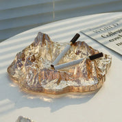 Ice Style Mountain Glass Ashtray Decoration - The House Of BLOC