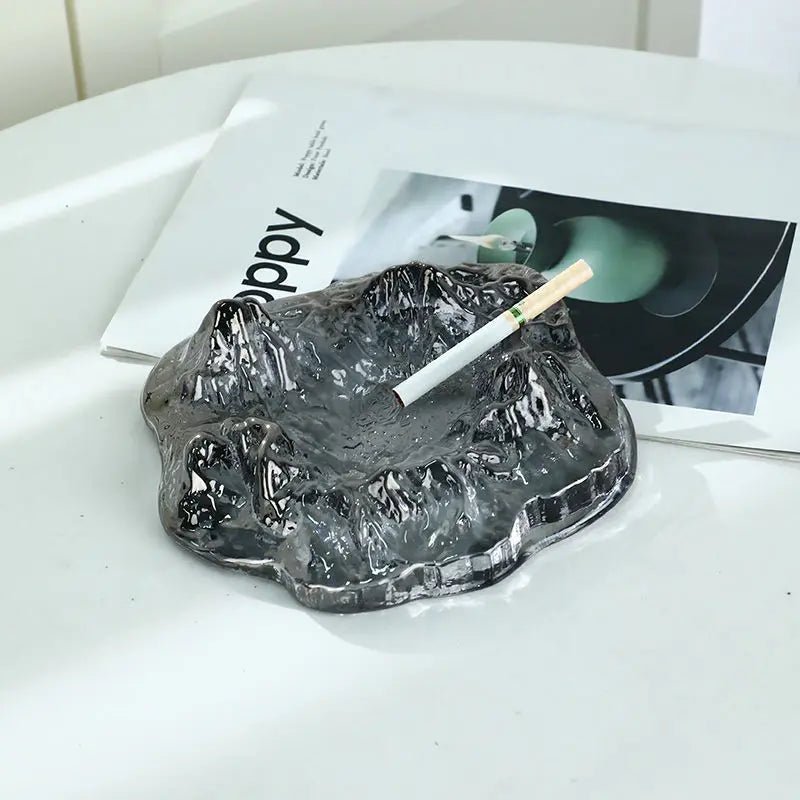 Ice Style Mountain Glass Ashtray Decoration - The House Of BLOC