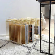 Industrial Simple Metallic Magazine Rack - The House Of BLOC