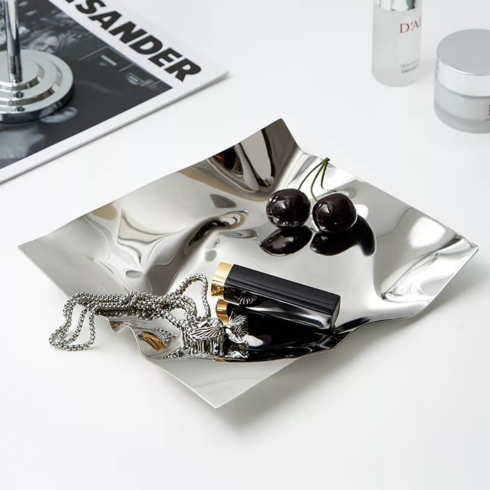 Irregular Silver Storage Tray - The House Of BLOC