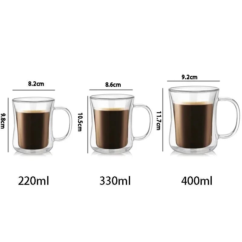 Italian Espresso Double Wall Glass Coffee Cup - The House Of BLOC