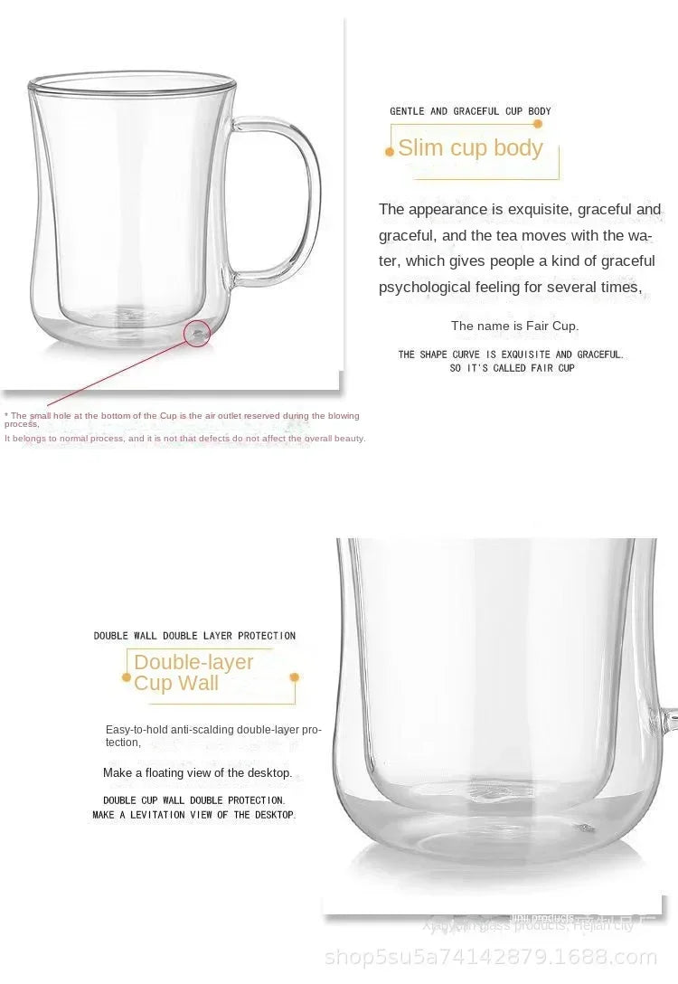 Italian Espresso Double Wall Glass Coffee Cup - The House Of BLOC