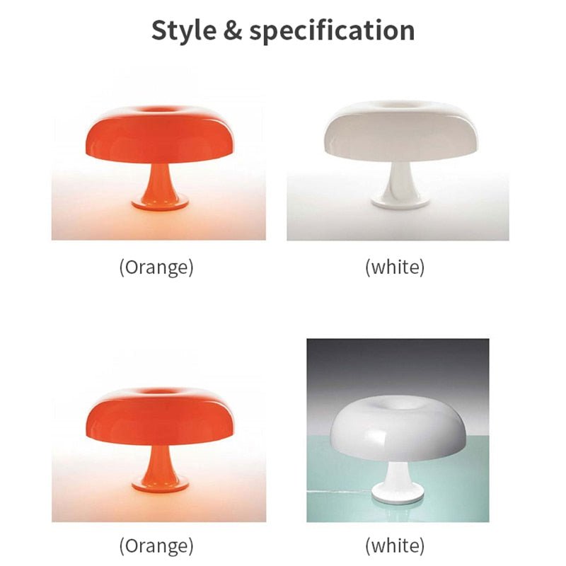 Italy Designer Style LED Mushroom Shaped Table Lamp - The House Of BLOC