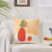 Jacquard Floral Design Cushion Cover - The House Of BLOC