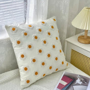 Jacquard Floral Design Cushion Cover - The House Of BLOC