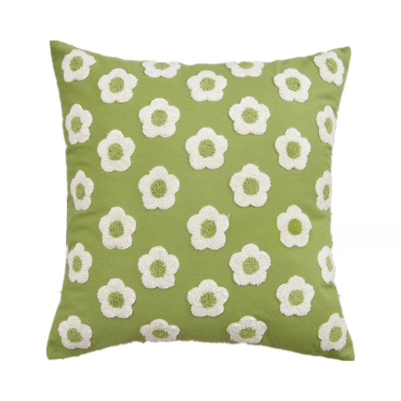 Jacquard Floral Design Cushion Cover - The House Of BLOC