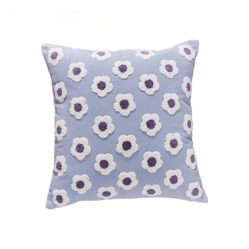 Jacquard Floral Design Cushion Cover - The House Of BLOC