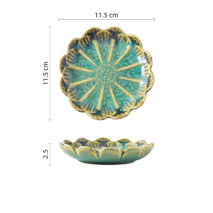 Japanese Ceramic Kiln Glazed Plate - The House Of BLOC