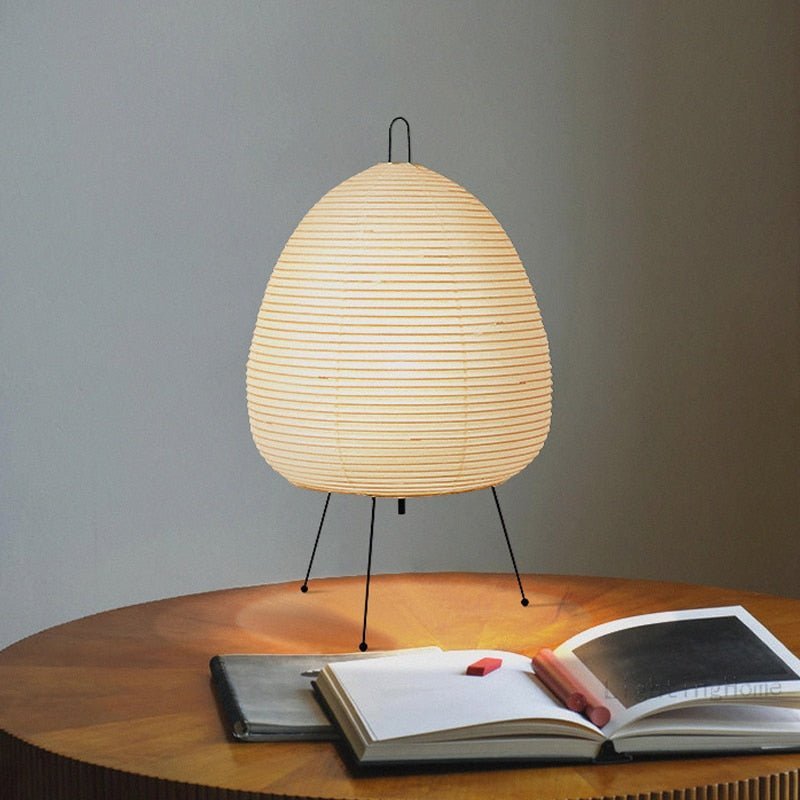 Japanese Design Wabi-Sabi Printed Rice Table Lamp - The House Of BLOC