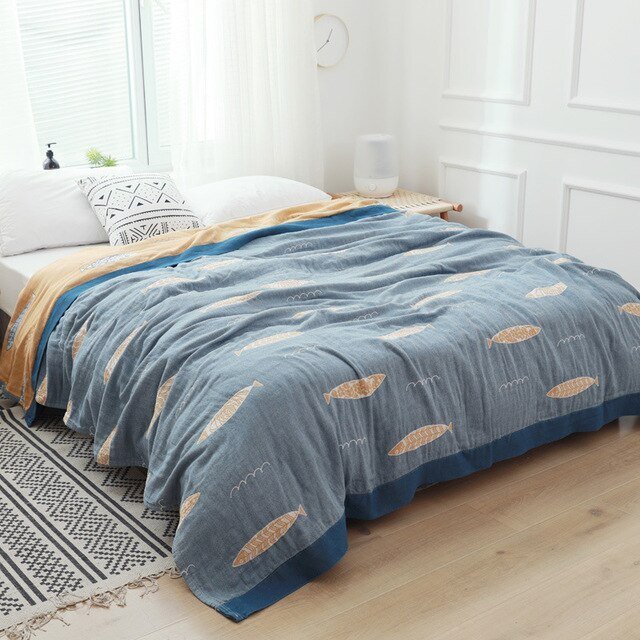 Japanese Soft Throw Blanket - The House Of BLOC