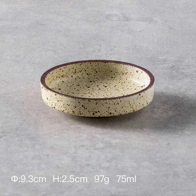 Japanese Style Ceramic Round Sauce Dipping Bowl - The House Of BLOC