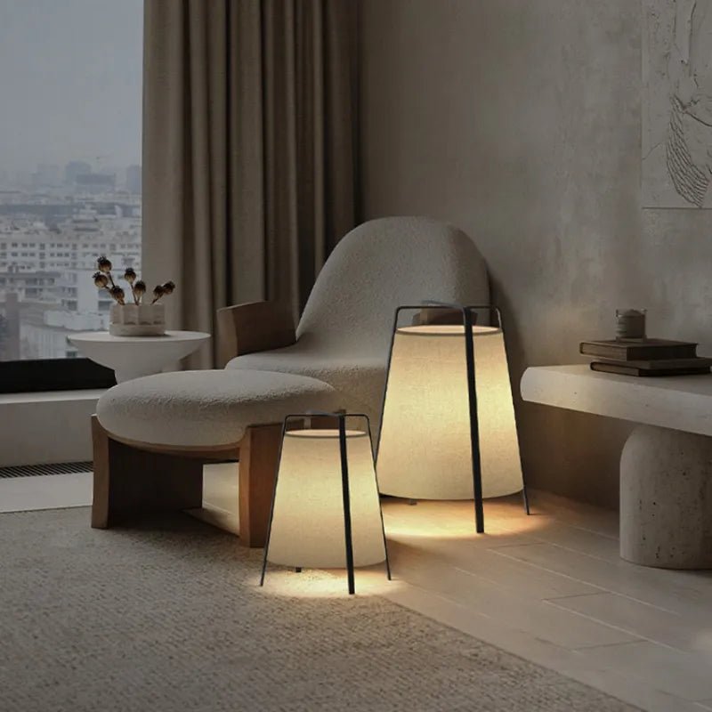 Japanese Style Fabric Floor Lamp - The House Of BLOC