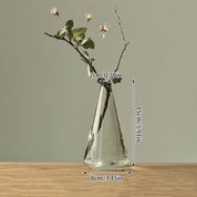 Japanese Zen Inspired Transparent Glass Vase - The House Of BLOC
