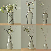 Japanese Zen Inspired Transparent Glass Vase - The House Of BLOC