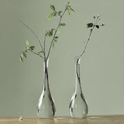 Japanese Zen Inspired Transparent Glass Vase - The House Of BLOC