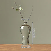 Japanese Zen Inspired Transparent Glass Vase - The House Of BLOC