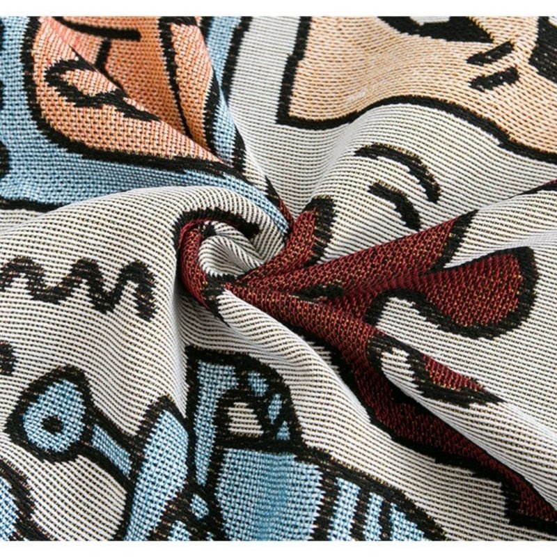 Keith Haring Jigsaw Throw Blanket - The House Of BLOC