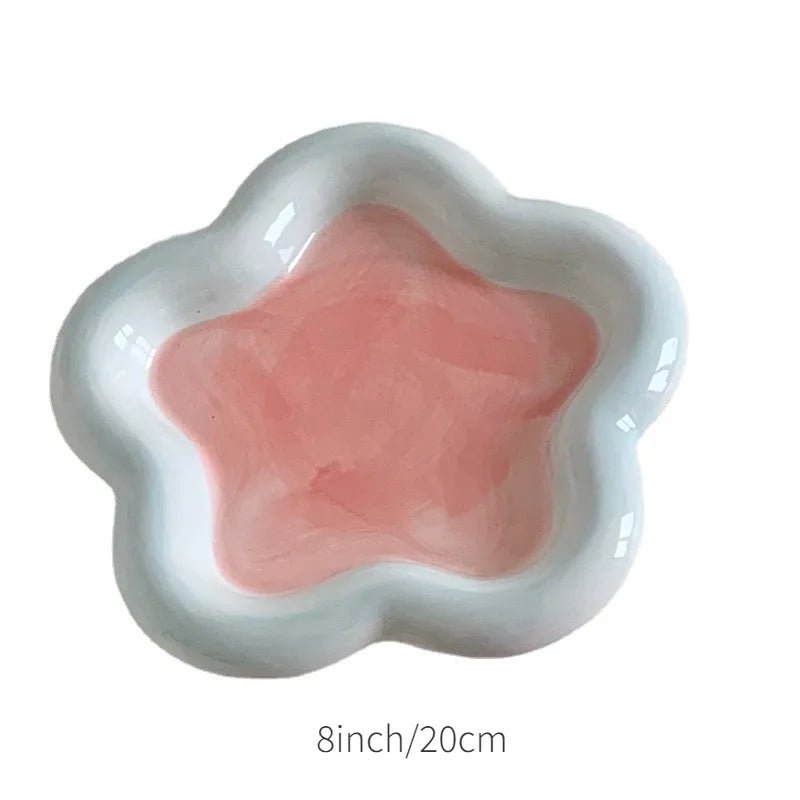 Korean Style Chubby Pastel Colour Plate - The House Of BLOC