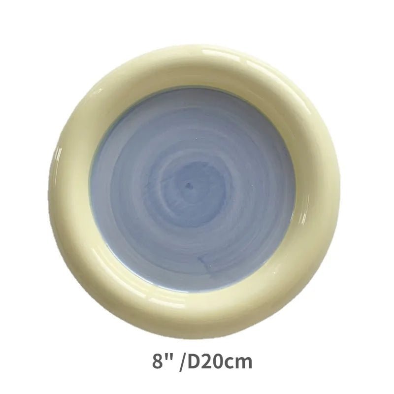 Korean Style Chubby Pastel Colour Plate - The House Of BLOC