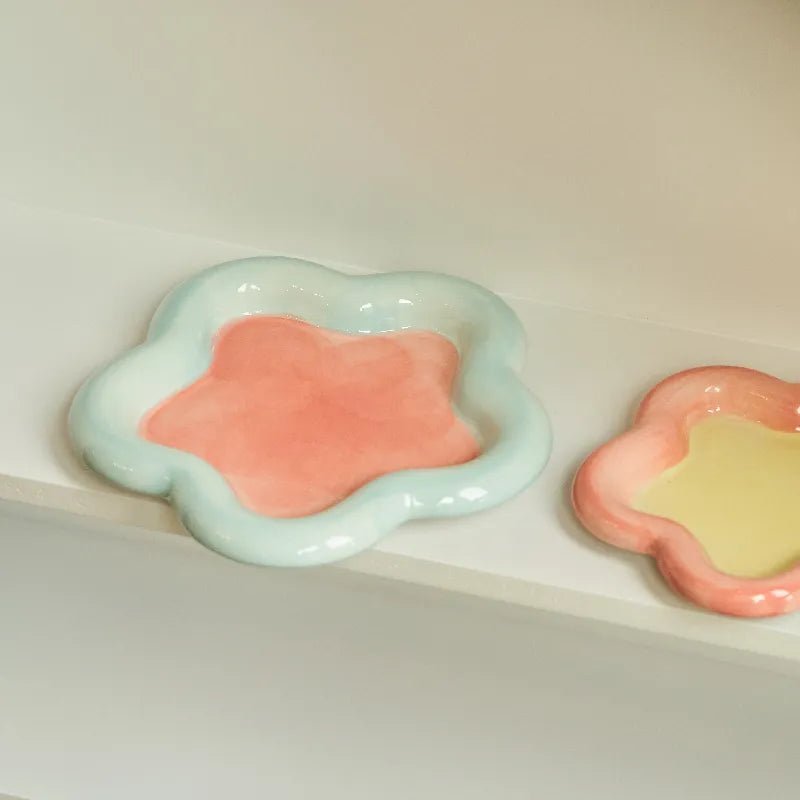 Korean Style Chubby Pastel Colour Plate - The House Of BLOC