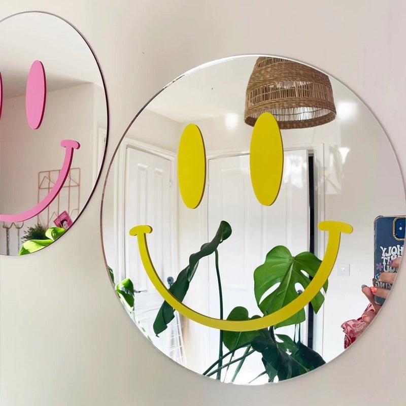 Large 'Happy Smile' Decorative Mirror - The House Of BLOC