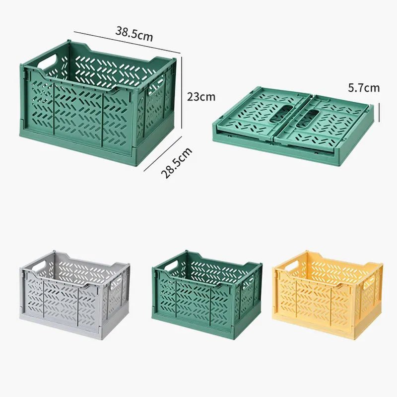 Large Plastic Foldable Organiser Crate - The House Of BLOC