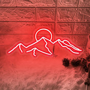 LED Mountain & Sun Neon Light Sign - The House Of BLOC