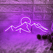 LED Mountain & Sun Neon Light Sign - The House Of BLOC