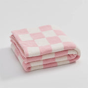 Luxurious Colourful Chequerboard Plaid Blanket - The House Of BLOC