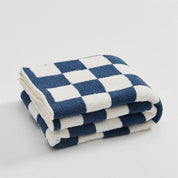 Luxurious Colourful Chequerboard Plaid Blanket - The House Of BLOC