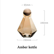 Luxury Diamond Shape Crystal Decanter & Glasses Set - The House Of BLOC