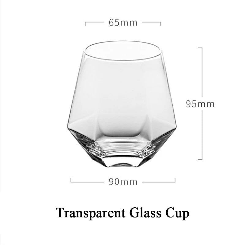 Luxury Diamond Shape Crystal Decanter & Glasses Set - The House Of BLOC
