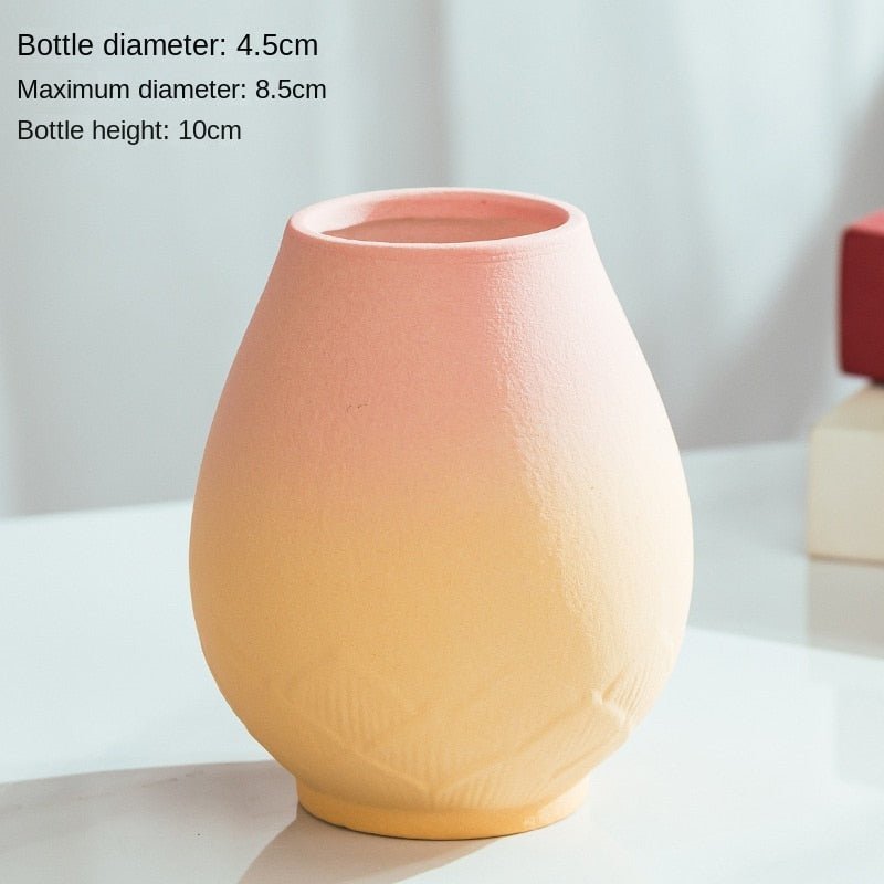 Macaron Coloured Ceramic Decorative Vase - The House Of BLOC