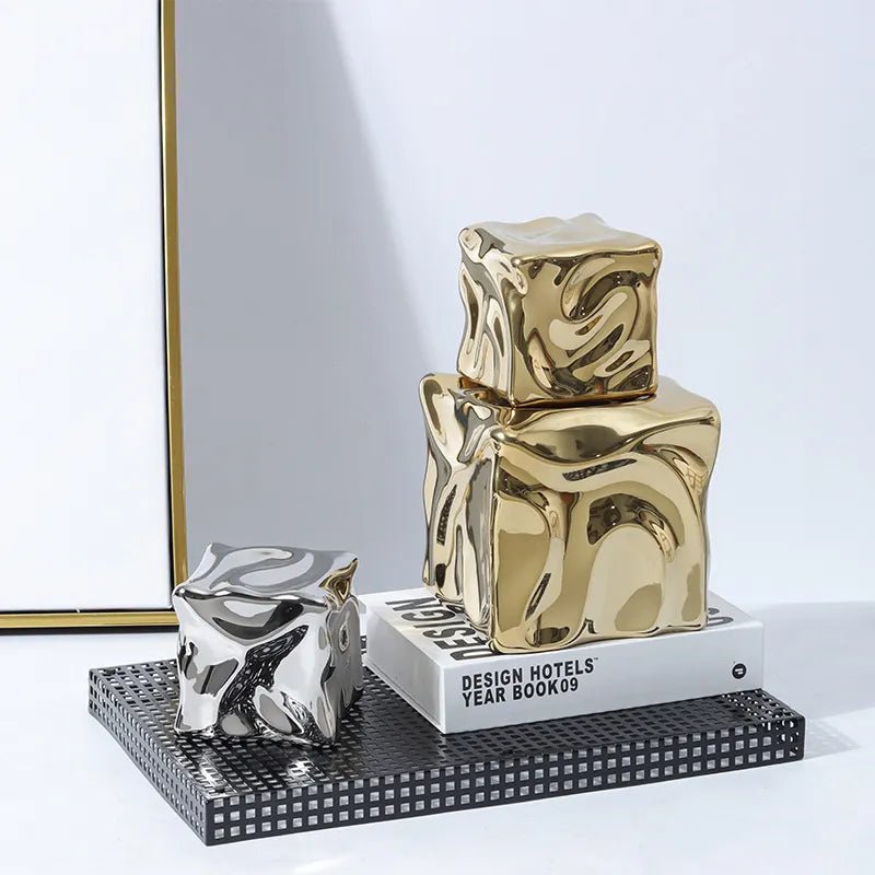 Metallic Coloured Cube Ornament - The House Of BLOC