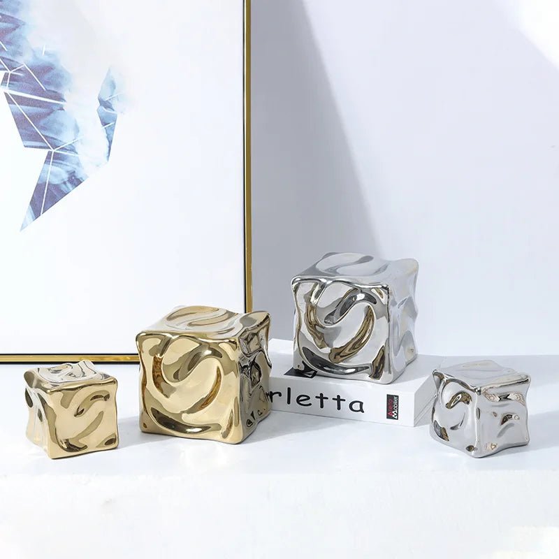 Metallic Coloured Cube Ornament - The House Of BLOC