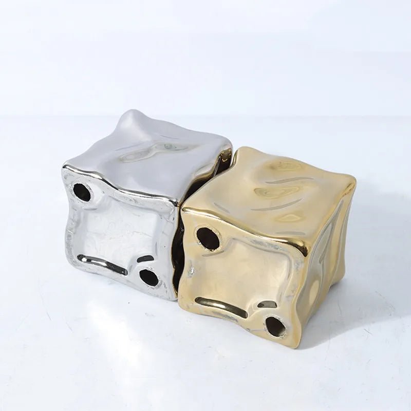 Metallic Coloured Cube Ornament - The House Of BLOC