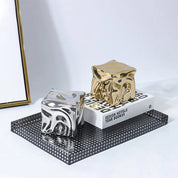 Metallic Coloured Cube Ornament - The House Of BLOC
